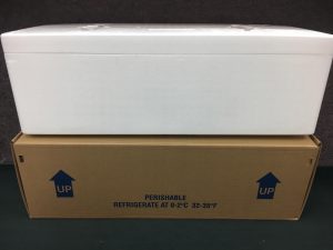 Styrofoam fish sale cooler